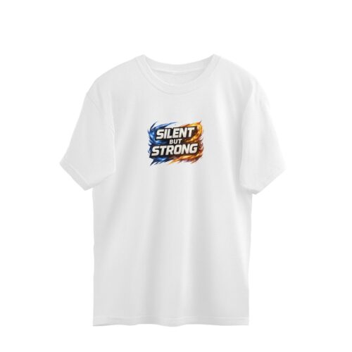 Oversized Edition | Anime Inspired - Silent but Strong, Front and Back Print