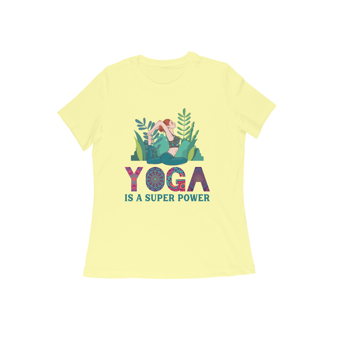 Women Exclusive | Yoga Collection | Yoga is a Super Power Tee