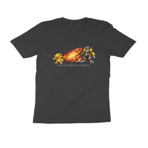 Anime Inspired - Digital Evolution: From Flame Cub to Armored Warrior