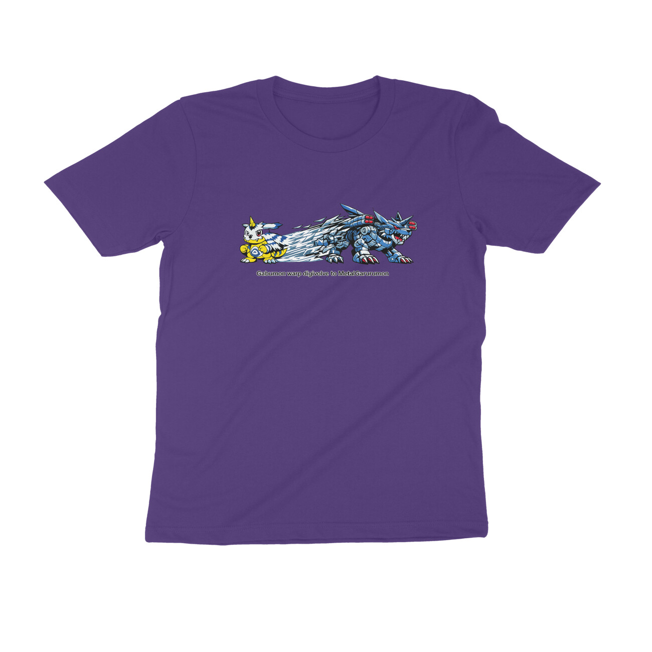 Anime Inspired - Ice Evolution: Digital Wolf Transformation Tee - Image 2